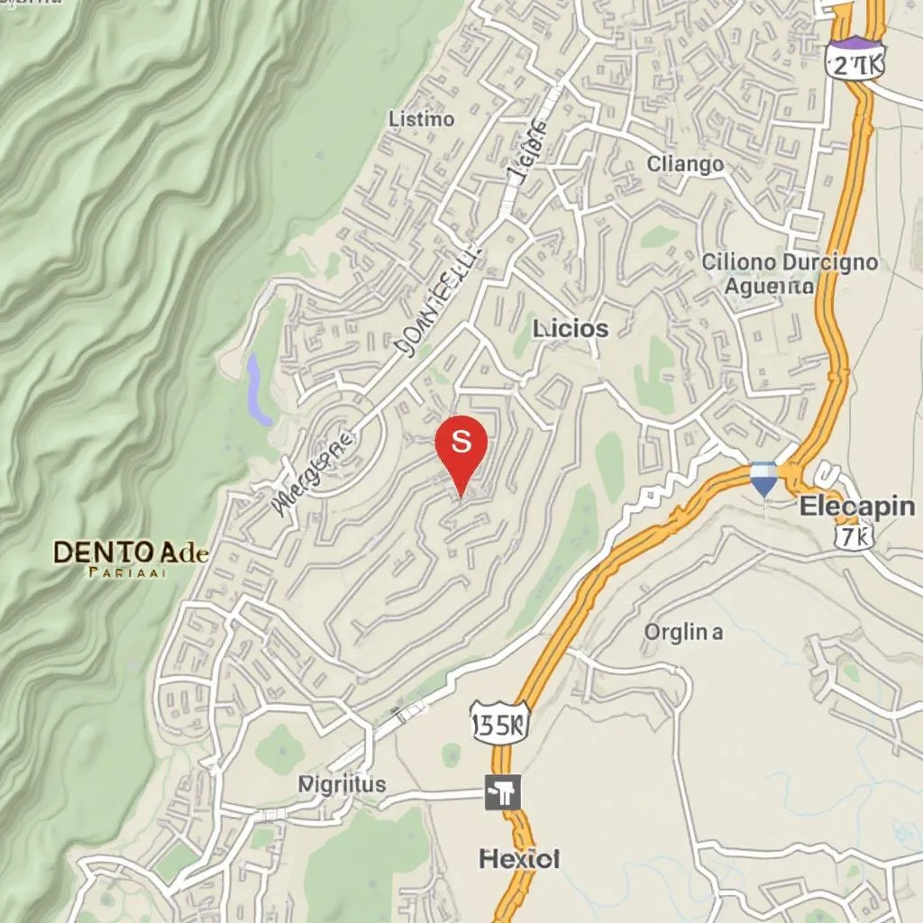 Mapa de ubicación de nuestra pizzería